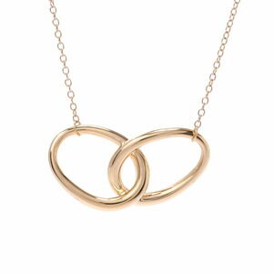TIFFANY Double Loop Yellow Gold Necklace